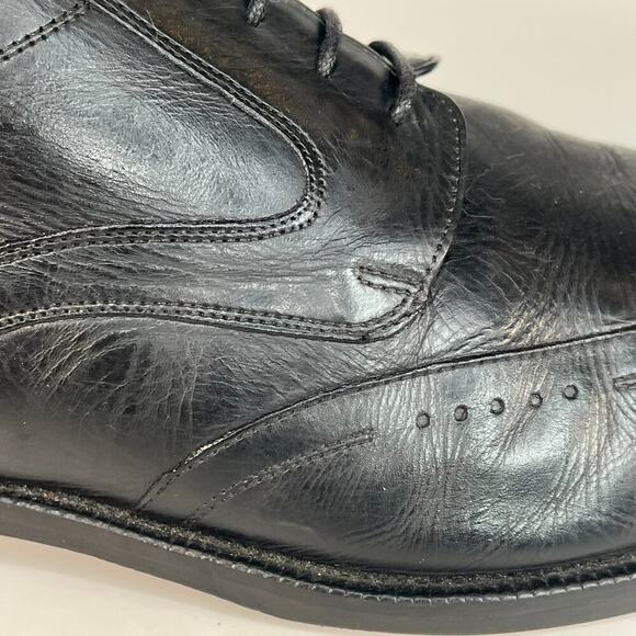Johnston & Murphy Black Leather Wingtip Derby Oxford Dress Shoes Men 13 main image 7